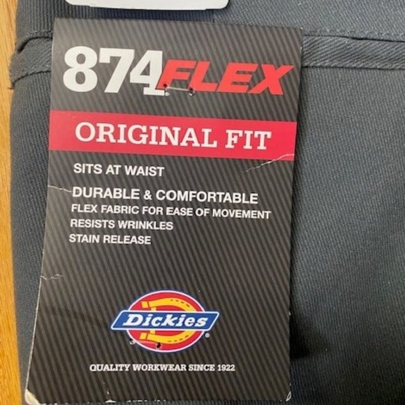 NWT Men's Dickie's Original Fit Twill Flex Pants - Picture 3 of 3
